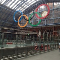 Photo taken at Olympic Logo St Pancras by Stuart H. on 8/7/2012