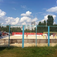 Photo taken at Воллейбольная площадка в Строгино by Yulia R. on 8/5/2012