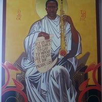Photo taken at Saint John Coltrane African Orthodox Church by Justyna K. on 9/11/2012