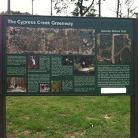Photo taken at Cypress Creek Greenway by Sarah W. on 4/20/2012