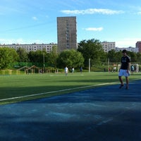 Photo taken at Футбольное поле by Victoria on 6/9/2012