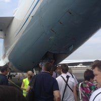 Photo taken at Рейс 6В-764 Саратов — Москва by AК on 8/17/2012