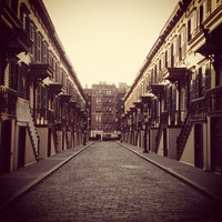 Photo taken at Jumel Terrace Historic District by Kirshan M. on 9/3/2012