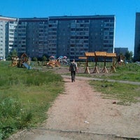 Photo taken at Детская площадка &amp;quot;Ласковый Дарвин&amp;quot; by Evgeny S. on 5/20/2012