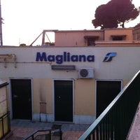 Photo taken at Stazione Magliana by Enrico C. on 5/3/2012