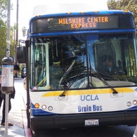Photo taken at UCLA BruinBus Stop: Wilshire Center by UCLA Transportation on 8/13/2012