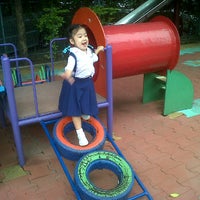 Photo taken at Rajinibon School Playground by Aui R. on 7/9/2012