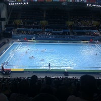 Photo taken at London 2012 Water Polo Arena by Andras J. on 8/10/2012