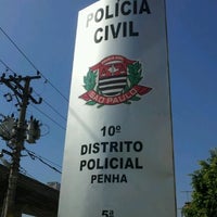 Photo taken at 10º Distrito Policial - Penha by Rodolpho C. on 4/5/2012