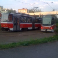 Photo taken at Smyčka (konečná tram 24, 6) by Antonín Š. on 5/1/2012
