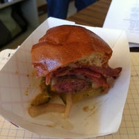 Photo taken at Rounds Premium Burgers Truck by Scott T. on 2/14/2012