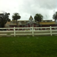 Photo taken at Stanford Red Barn by Ma A. on 3/24/2012