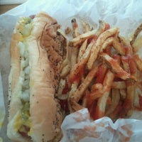 Photo taken at Polk  &amp;amp; Western Hot Dogs by Arturo M. on 7/17/2012