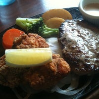 Photo taken at ステーキ&amp;amp;ハンバーグの店 いわたき by okadakantoku on 6/9/2012