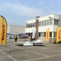 Photo taken at DHL Global Forwarding Belgium by Umicore Solar Team on 8/21/2012