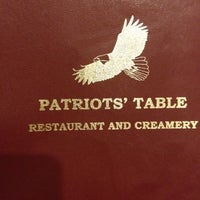 Photo taken at Patriots Table Restaraunt And Creamery by Brandon on 8/26/2012