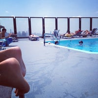 Photo taken at Hawthorne House Rooftop Pool by Joe C. on 7/4/2012