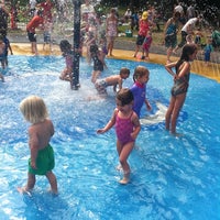 Photo taken at The Elizabeth Pool Wimbledon Park by Otilia on 8/19/2012