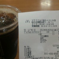 Photo taken at マクドナルド 枚方イズミヤ店 by つじやん@底辺YouTuber on 6/29/2012