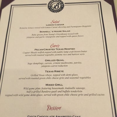 Bonnell's Fine Texas Cuisine - 4259 Bryant Irvin Rd