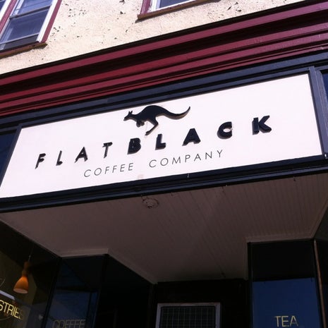 Flat Black Coffee Lower Mills Cafe