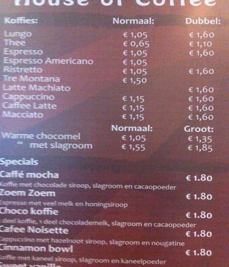 House of Coffee Corner