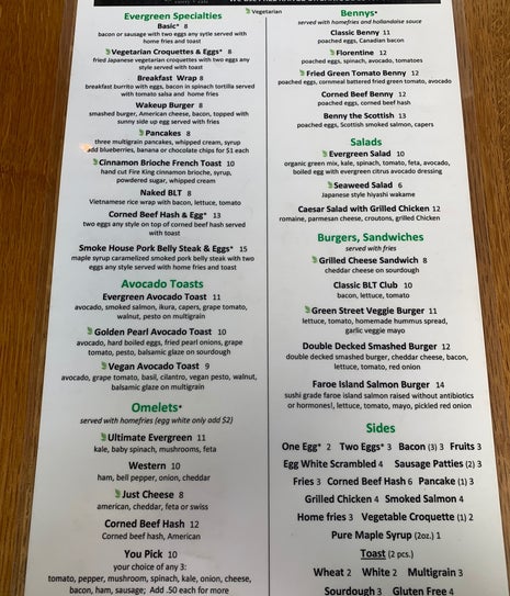 Evergreen Eatery & Cafe