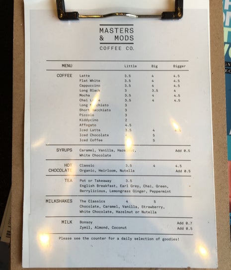 Masters and Mods Coffee Co