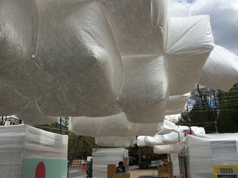 Moogpatch at Moogfest - a temp installation by Clemson Vertical Architecture Studio in Asheville NC