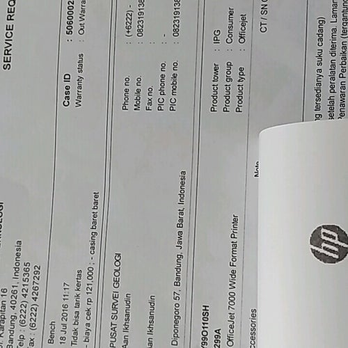 HP Service Center Jl. Karapitan No. 16 Bandung