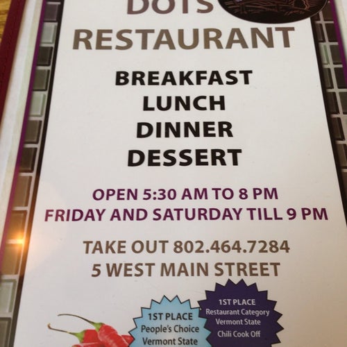 Dot's Restaurant 3 W Main St Wilmington