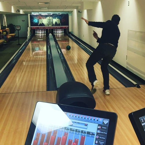 bowling alley in the white house