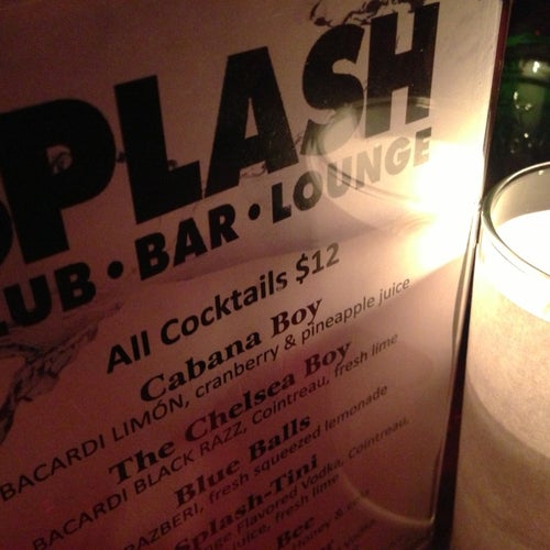 Splash Bar 50 W 17th St New York