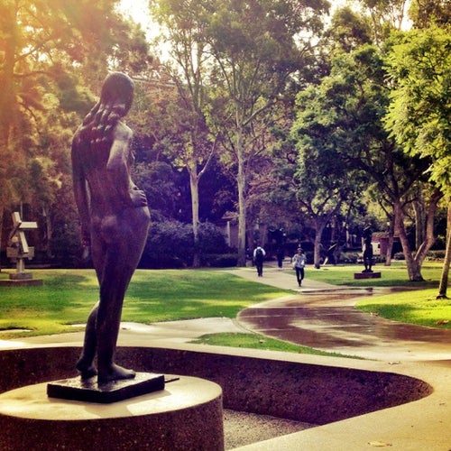UCLA Franklin D. Murphy Sculpture Garden Next To Young Research Los