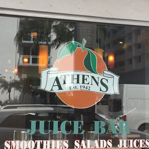 Athens Juice Bar 6942 Collins Ave Miami Beach