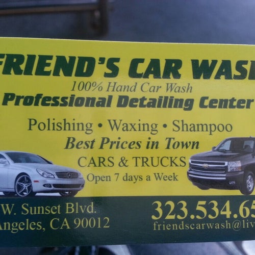 Friends Car Wash 1185 W Sunset Blvd Los Angeles