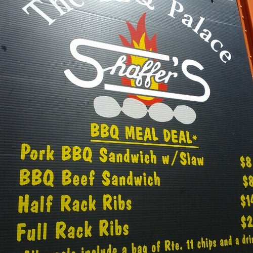 Shaffer's BBQ Palace 3507 Columbia Pike, Arlington, VA 22204 Arlington