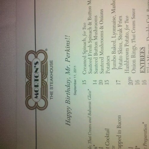 Morton's The Steakhouse 1510 Riverplace Blvd Jacksonville