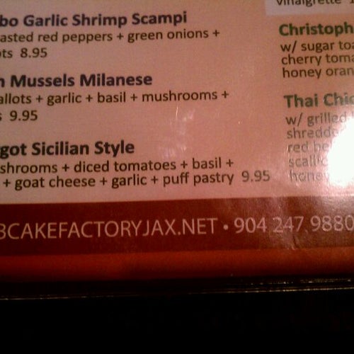 Crab Cake Factory 1396 Beach Blvd Jacksonville