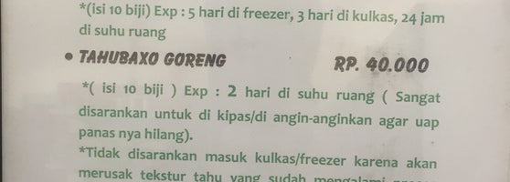 Tahu Baxo Ibu Pudji Kedai Kudapan Di Semarang