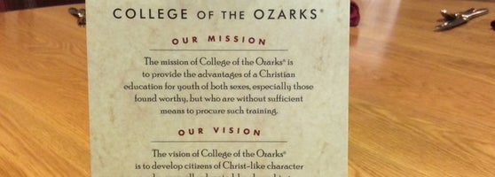 The Keeter Center College Of The Ozarks - American Restaurant