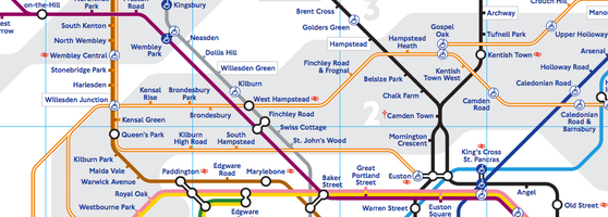 Kilburn Park Station Zone Kilburn London Underground Station - Mapesbury - Shootup Hill