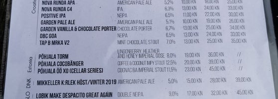 foreign beers list
