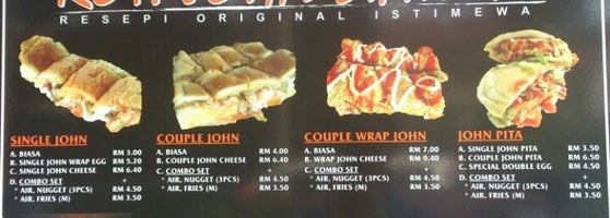 Unan Cafe Station Roti John Station Resepi Original