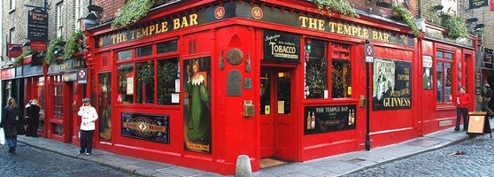 Ireland-World Famous Medieval Ambiance Photo-The Temple Bar-Dublin 