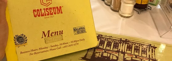 Coliseum Cafe Grill Kuala Lumpur Kuala Lumpur