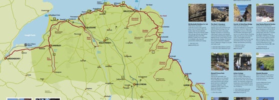 Causeway Coastal Route Map Causeway Coastal Route - Road In County Antrim