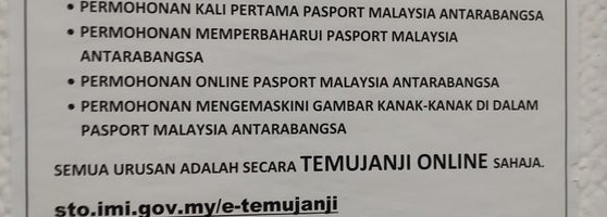 Passport malaysia temujanji Cara perbaharui