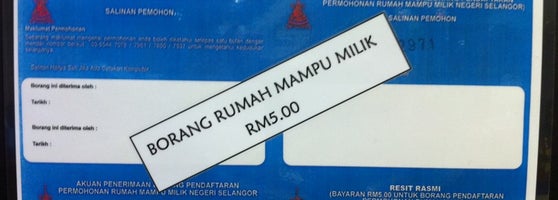 Kaunter Utama, Lembaga Perumahan dan Hartanah Selangor - 3 tips