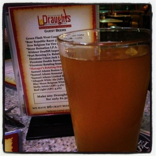 Photo taken at Draughts Restaurant &amp; Bar by Diane on 2/8/2012